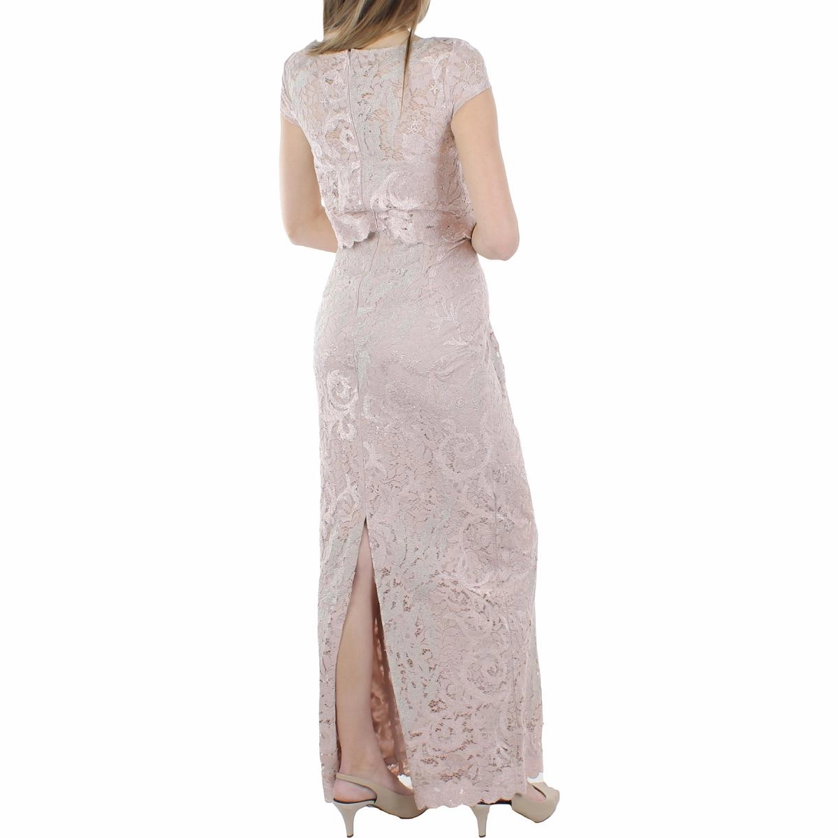 Womens Lace Maxi Evening Dress