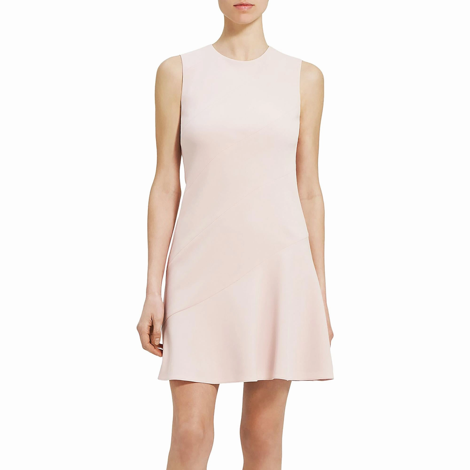 Womens Panel Crepe Sheath Dress
