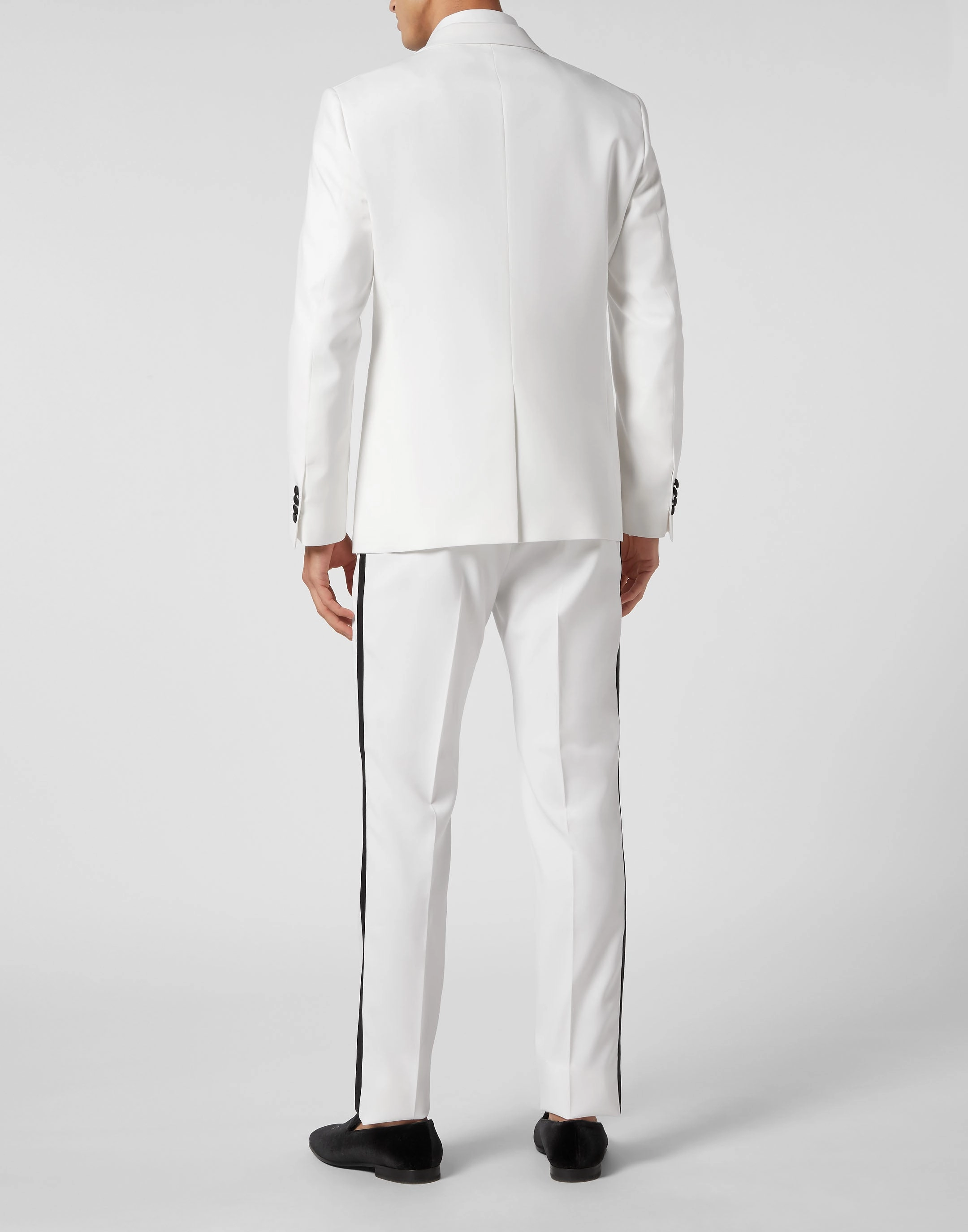 Wool &amp; Satin Suit 2 pcs: Blazer / Trousers
