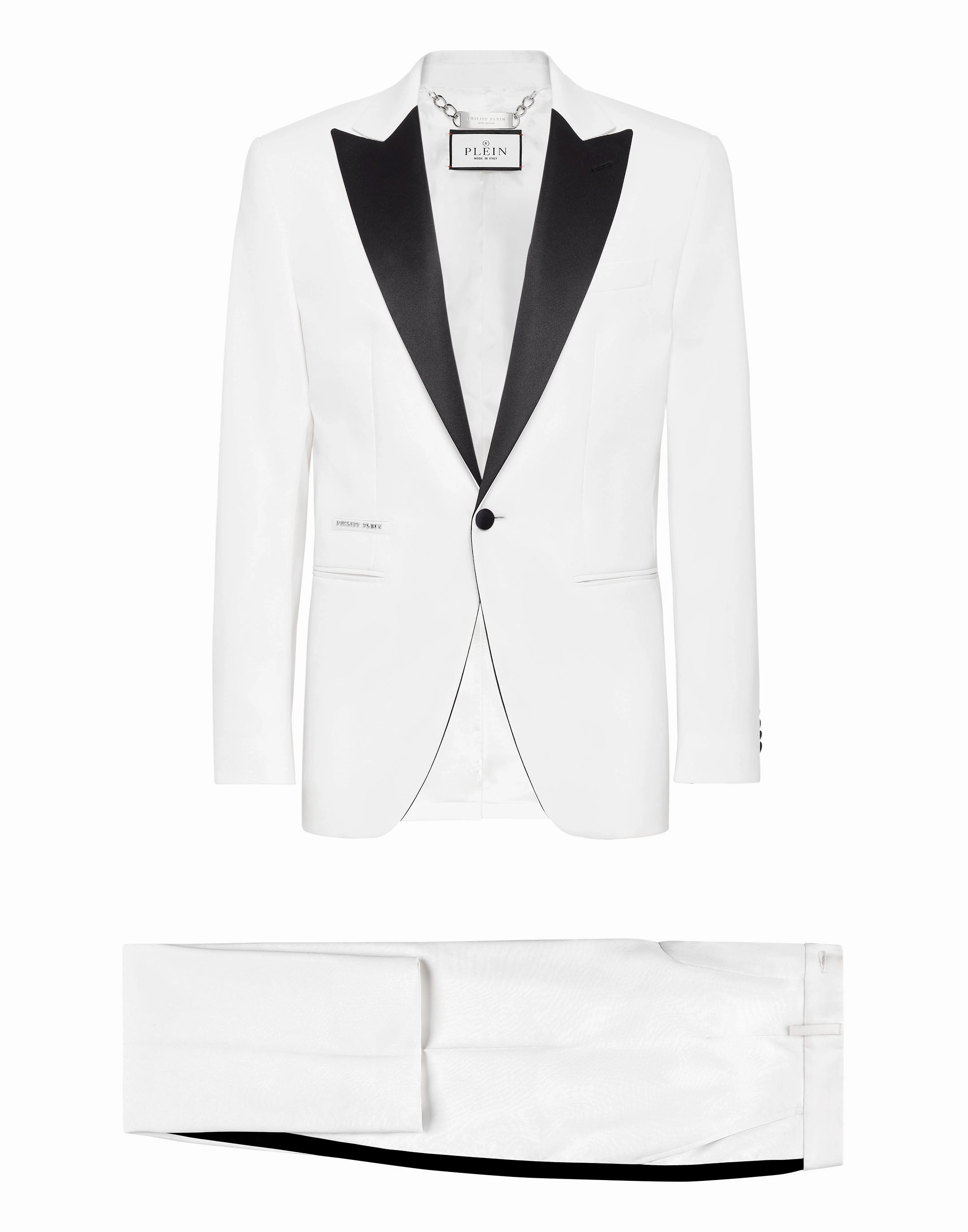 Wool &amp; Satin Suit 2 pcs: Blazer / Trousers