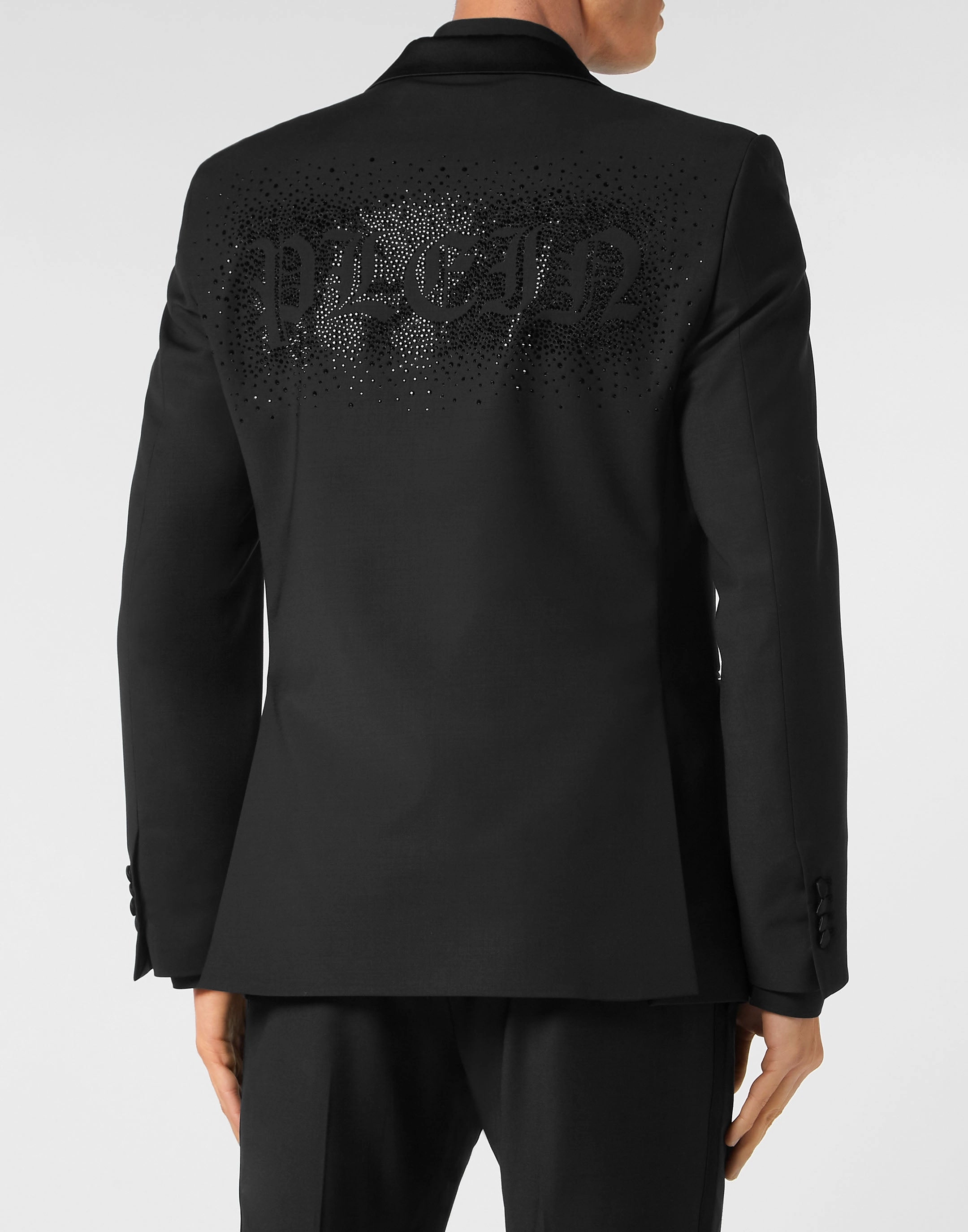 Wool Blazer Lord fit with Crystals Gothic Plein