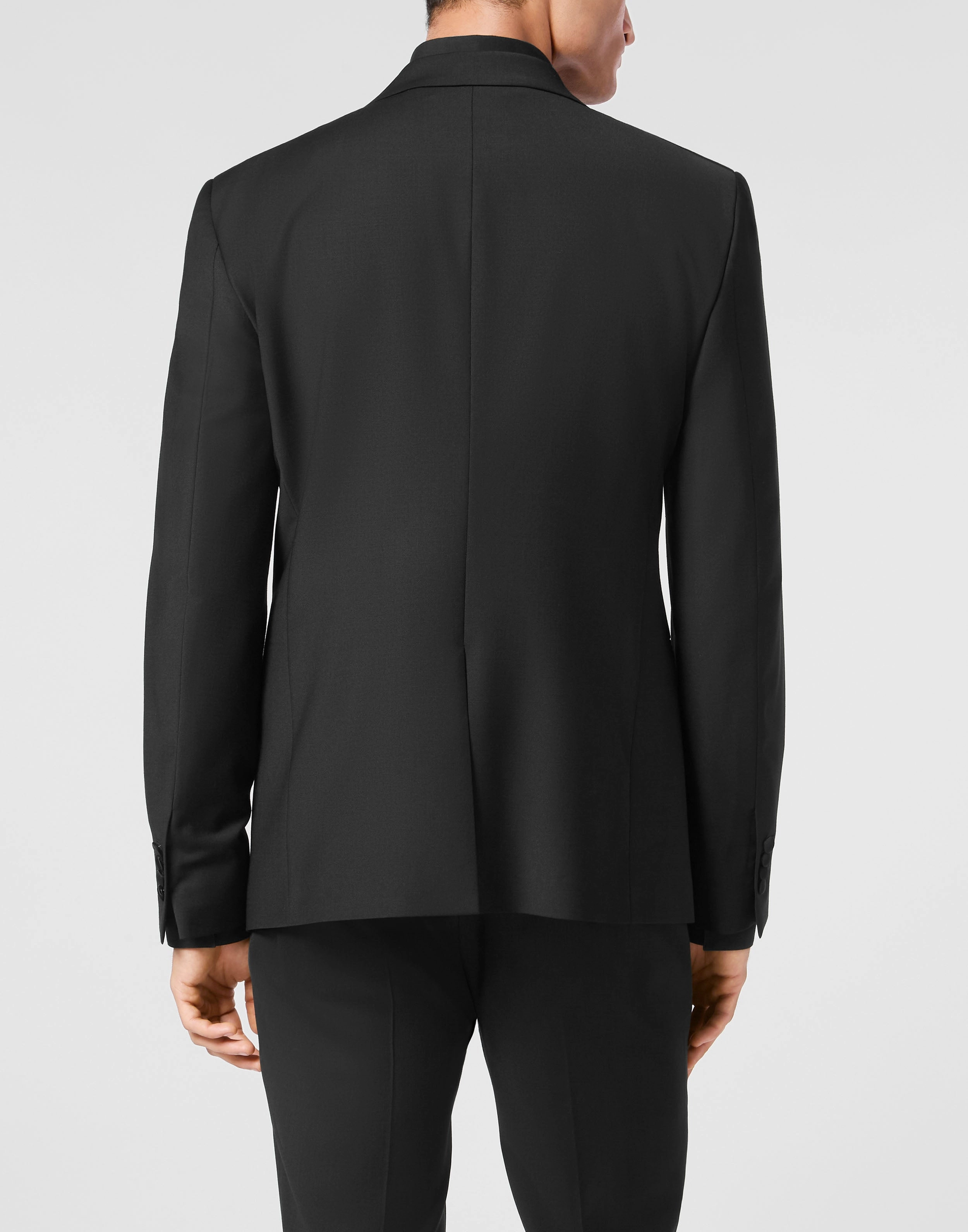Wool Blazer LS Strass Rever