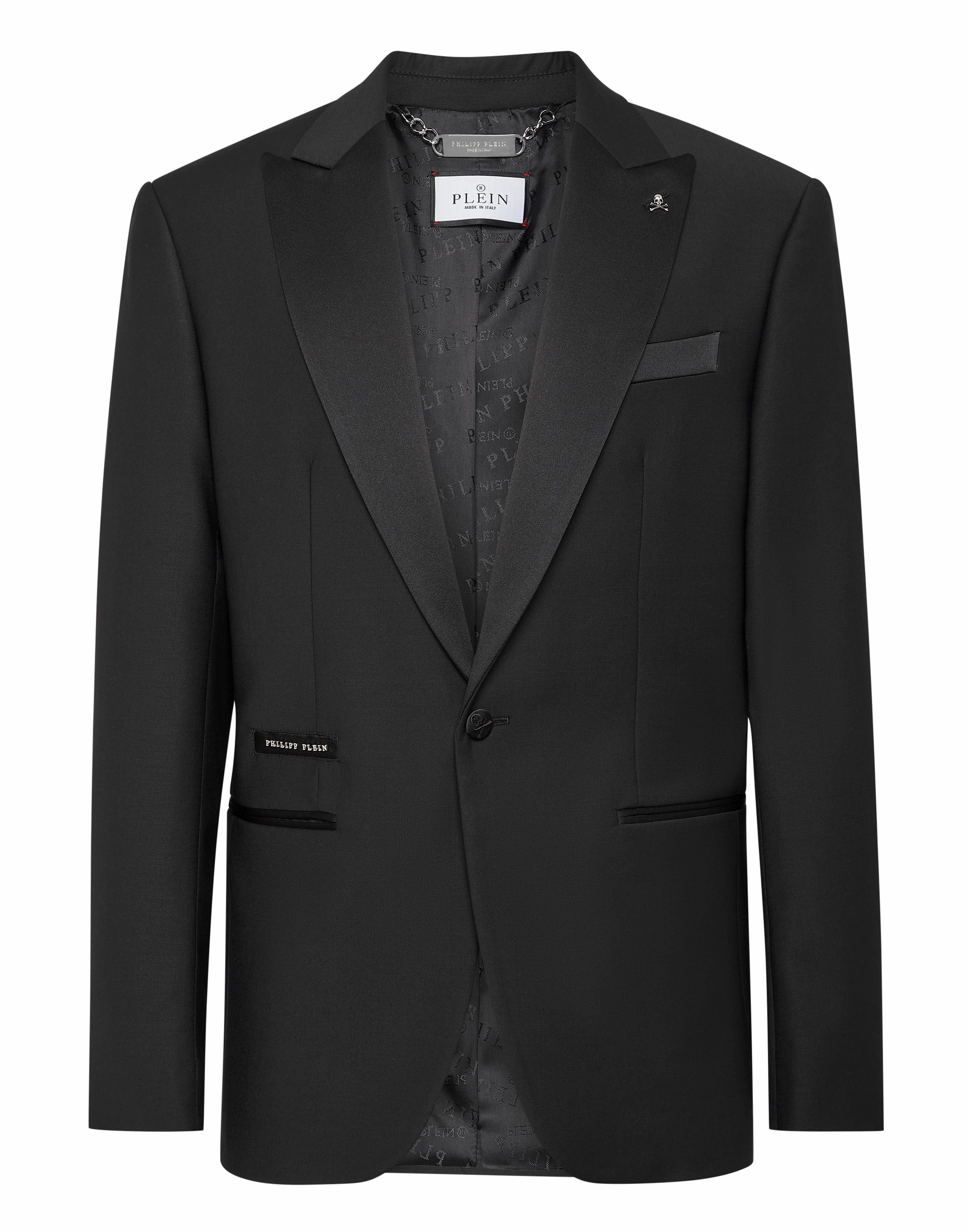 Wool Printed Blazer Skull