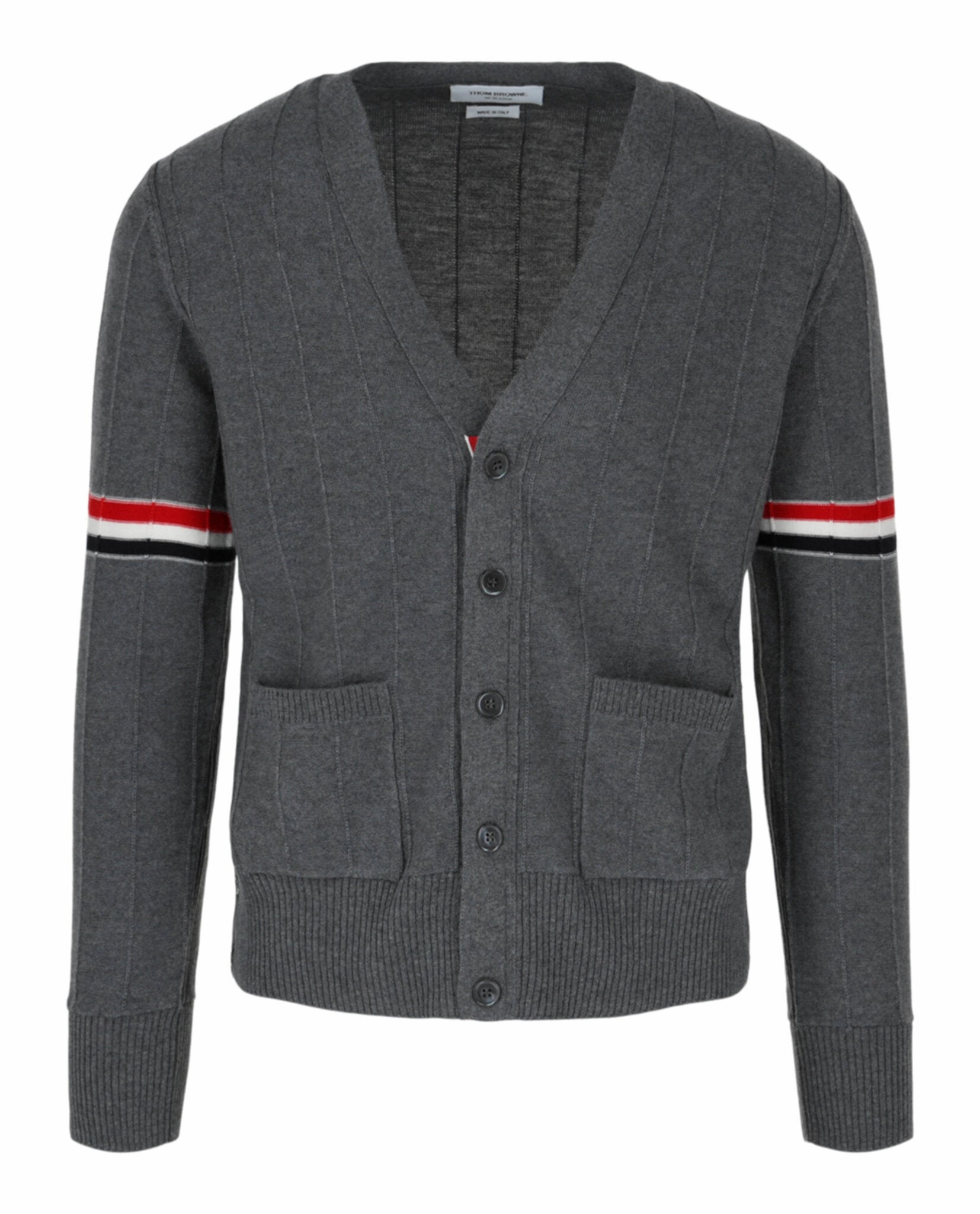 Wool Relaxed V-Neck Armband Cardigan chunky knit discount
