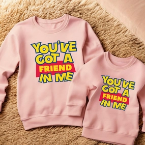 You've Got A Friend In Me Matching Pink Sweatshirts Holiday Collection - holiday outfits clearance