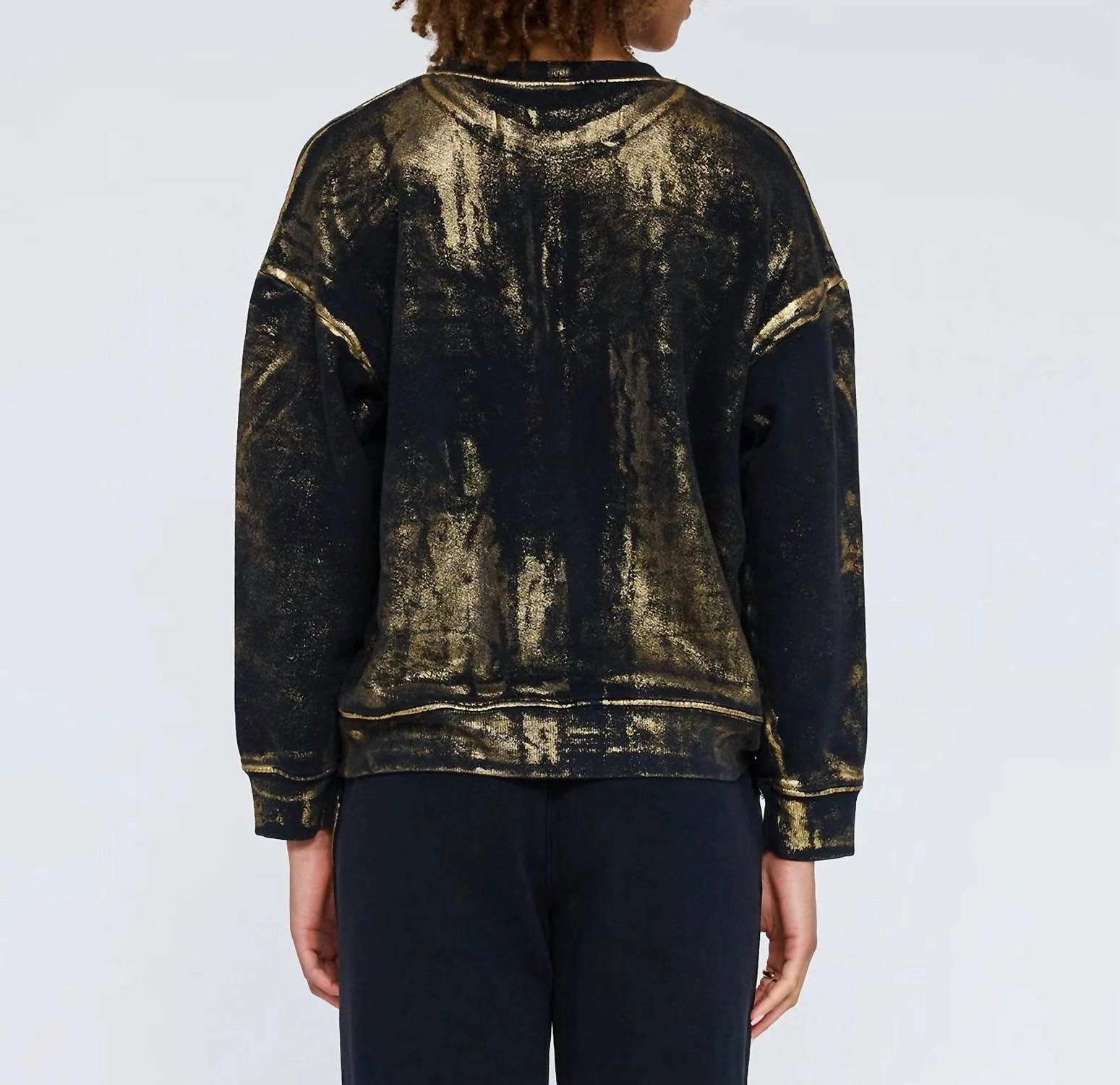 Yves Sweatshirt In Black Gold