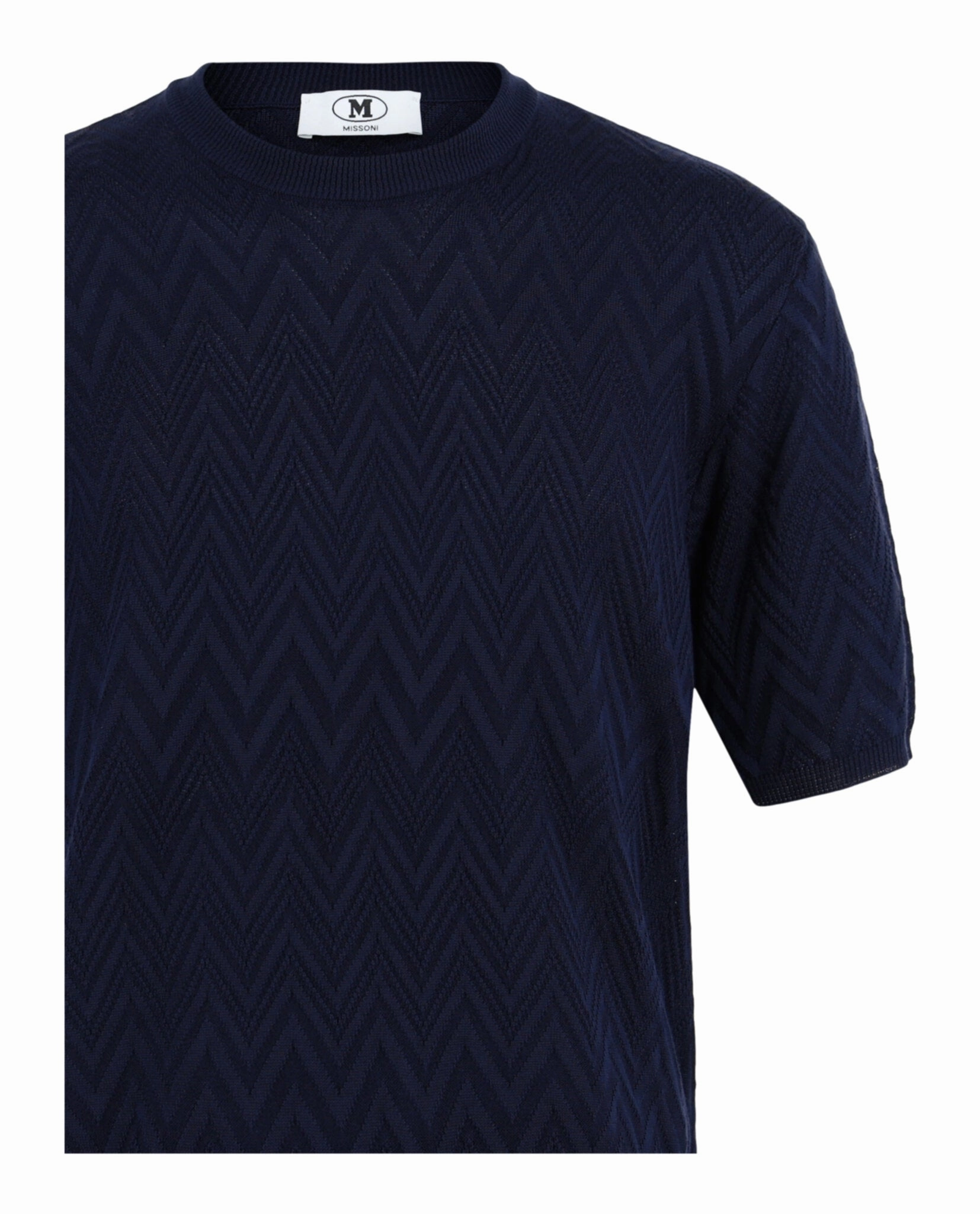 Zig Zag Short Sleeve Sweater