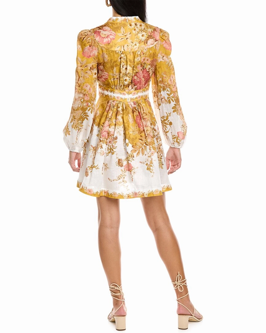 Zimmermann Pattie Plunge Mini Dress
